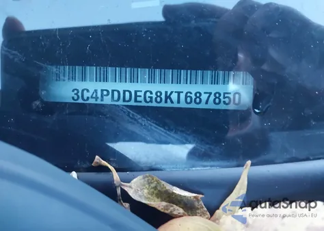 2019 Dodge Journey Gt Awd z USA, uszkodzony, nr VIN 3C4PDDEG8KT687850